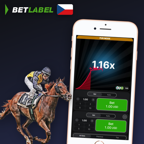 Betlabel Casino Aviator – červené letadlo stoupá po křivce násobitele