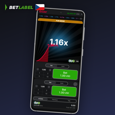 Dvojitá sázka v Aviator game Betlabel Casino – dva kupony s různými násobiteli