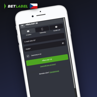 Betlabel Casino způsoby registrace – přihlášení e-mailem s vlastním heslem