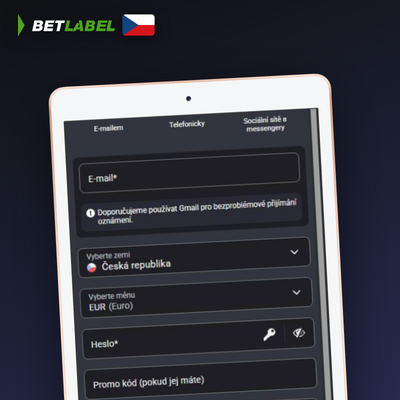 Betlabel Casino způsoby registrace – ověření totožnosti přes SMS kód na mobilu